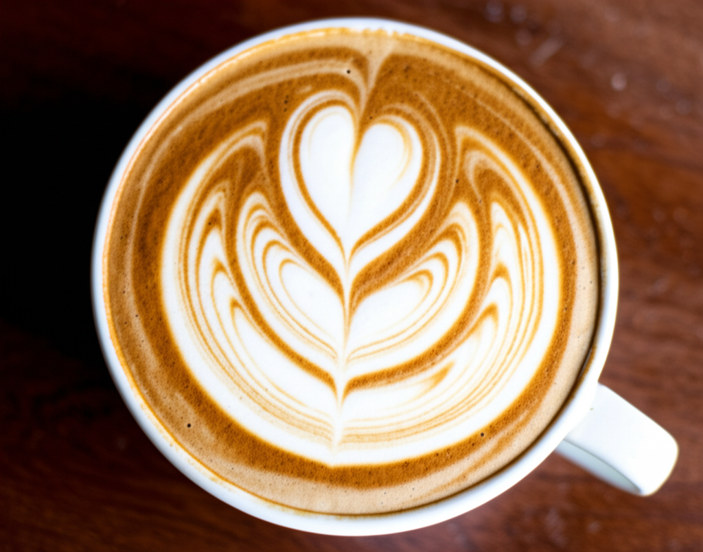 Cappuccino con latte art