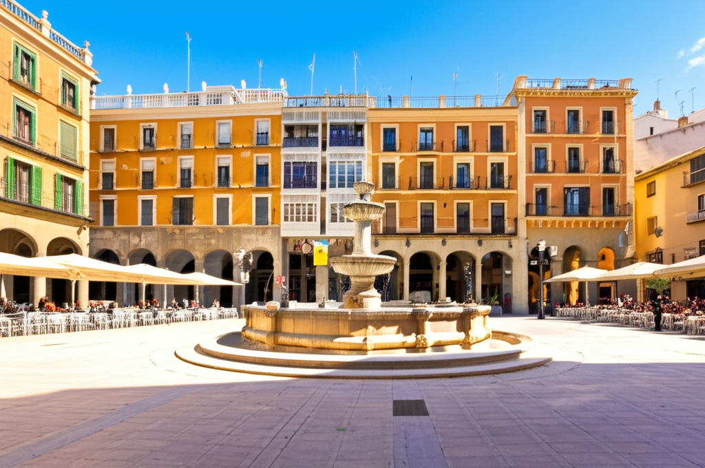 Vista de la Plaça de la Font